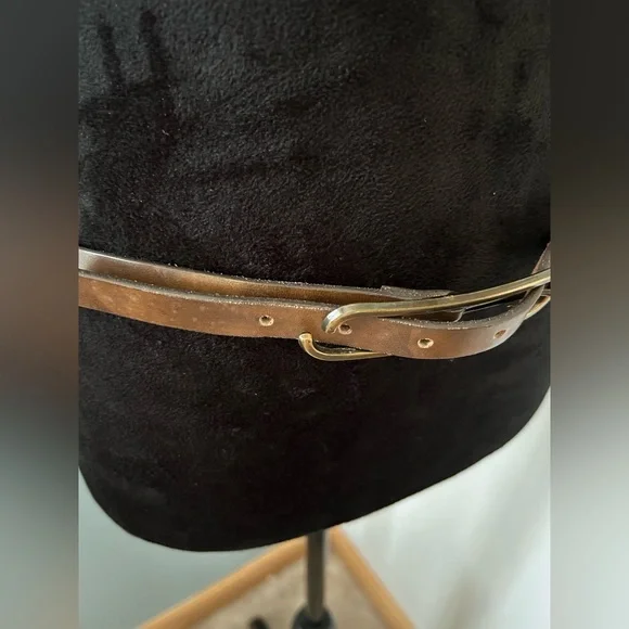 Sundance BROWN LEATHER BREAKING BELT Sundance Full Grain Leather Belt 1.5 main image 3